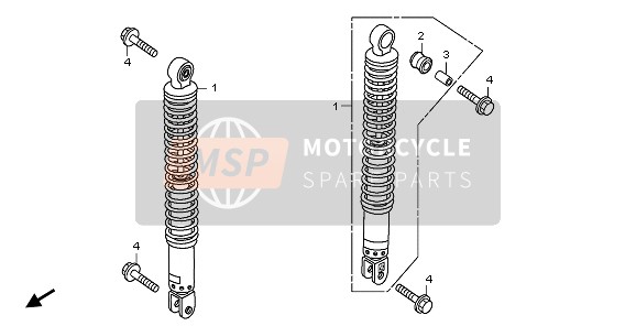 Honda SH300 2007 Cuscino posteriore per un 2007 Honda SH300